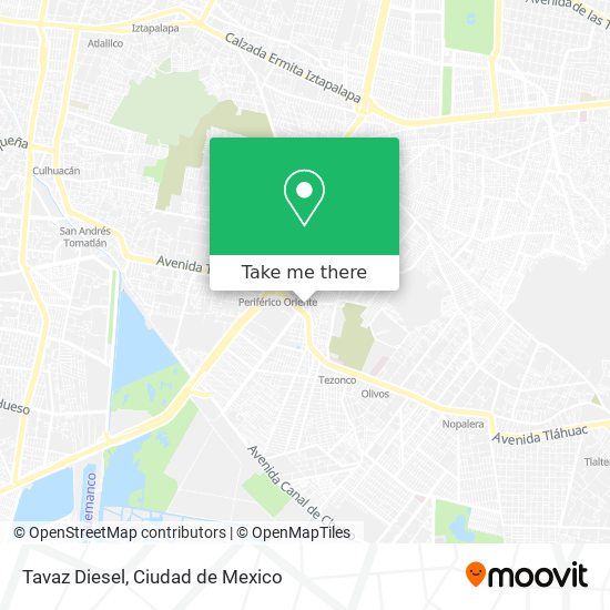 Mapa de Tavaz Diesel