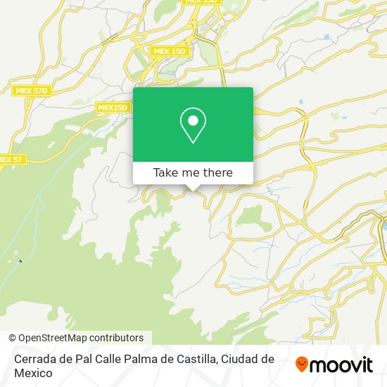 Cerrada de Pal Calle Palma de Castilla map