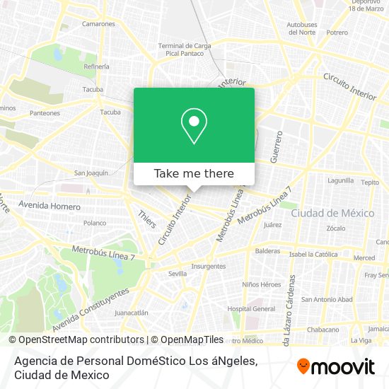 Agencia de Personal DoméStico Los áNgeles map