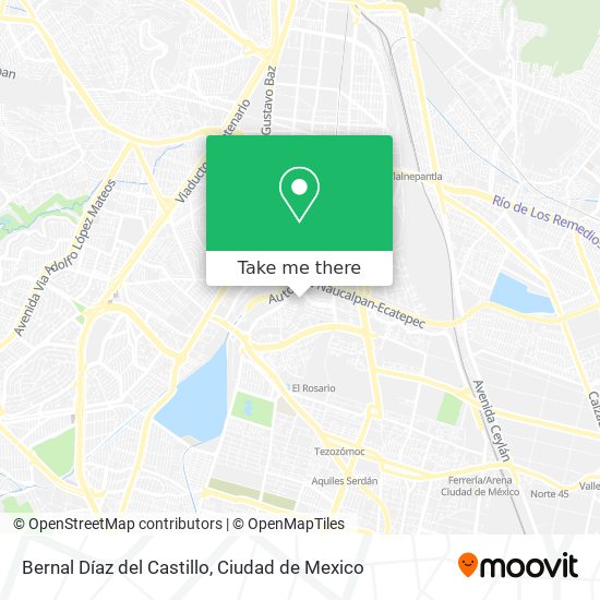 Bernal Díaz del Castillo map
