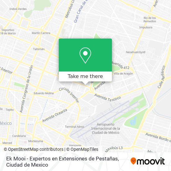 Ek Mooi - Expertos en Extensiones de Pestañas map
