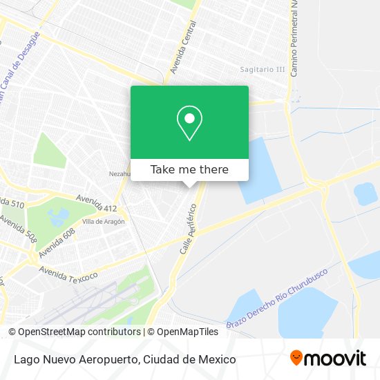 Lago Nuevo Aeropuerto map