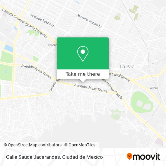 Calle Sauce Jacarandas map