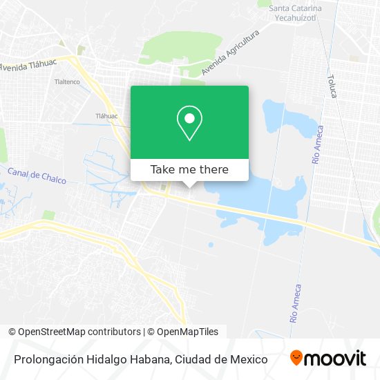 Mapa de Prolongación Hidalgo Habana