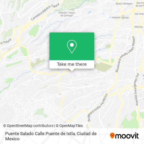Mapa de Puente Salado Calle Puente de Ixtla