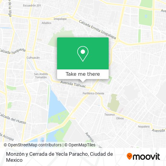 Mapa de Monzón y Cerrada de Yecla Paracho