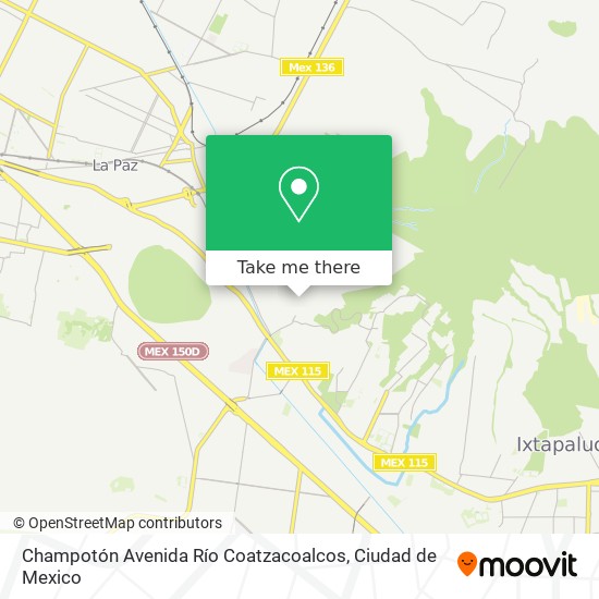 Mapa de Champotón Avenida Río Coatzacoalcos