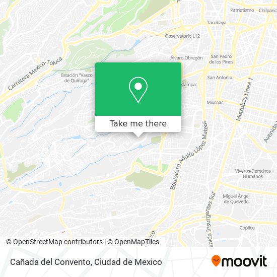 Cañada del Convento map