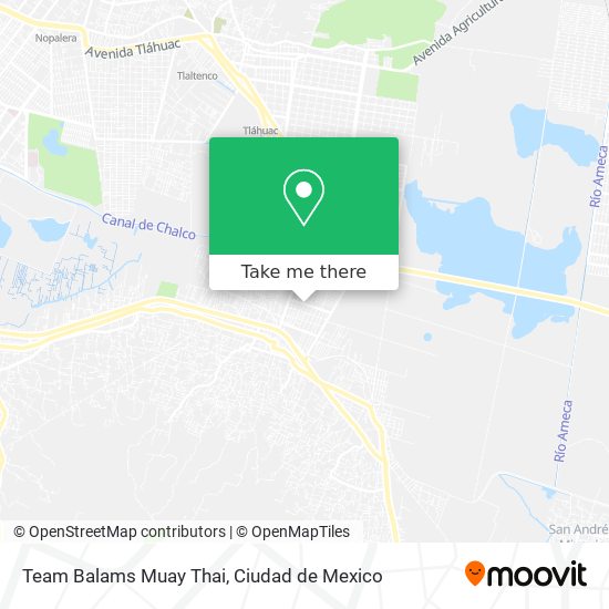 Mapa de Team Balams Muay Thai