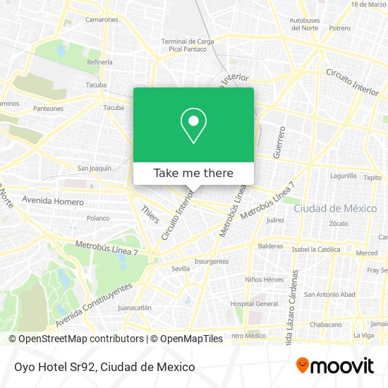 Mapa de Oyo Hotel Sr92