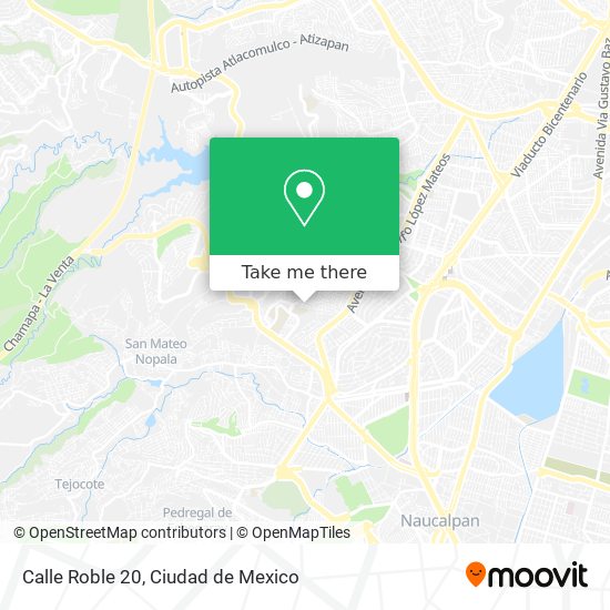 Mapa de Calle Roble 20