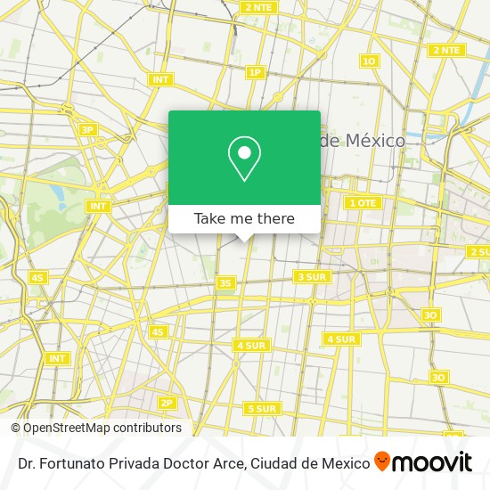 Mapa de Dr. Fortunato Privada Doctor Arce