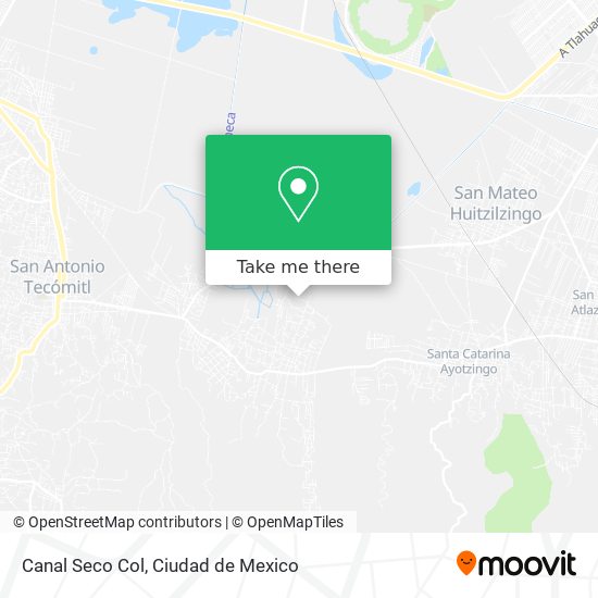 Canal Seco Col map
