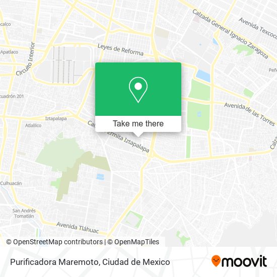 Purificadora Maremoto map