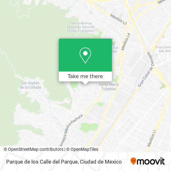 Parque de los Calle del Parque map