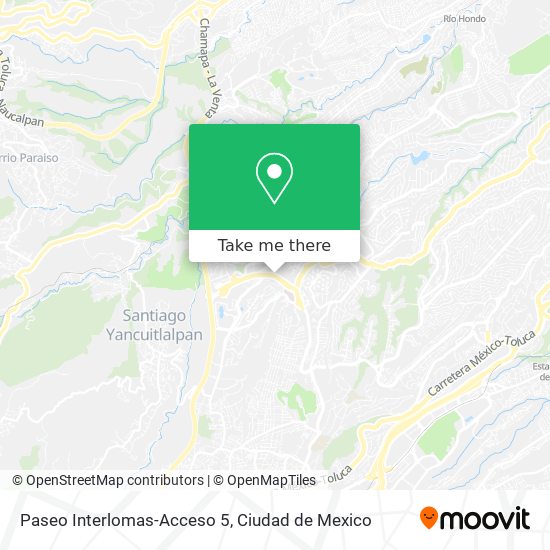 Paseo Interlomas-Acceso 5 map