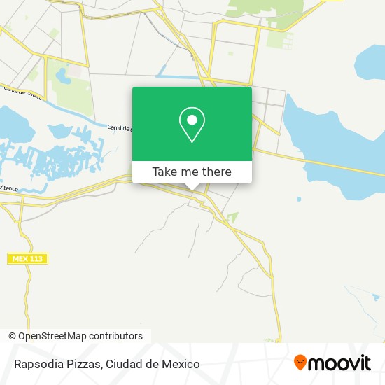 Rapsodia Pizzas map