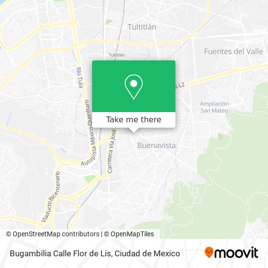 Mapa de Bugambilia Calle Flor de Lis
