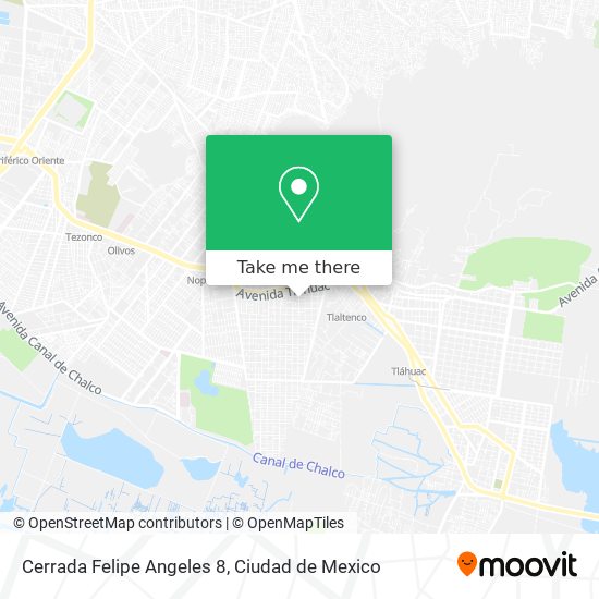 Mapa de Cerrada Felipe Angeles 8