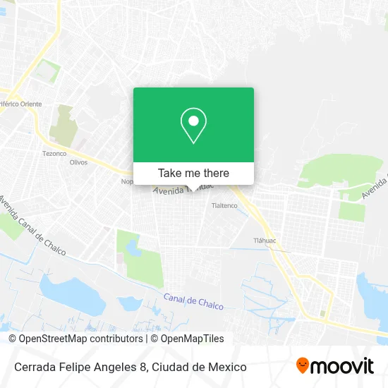 Cerrada Felipe Angeles 8 map