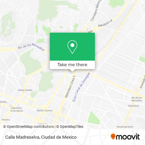 Calle Madreselva map