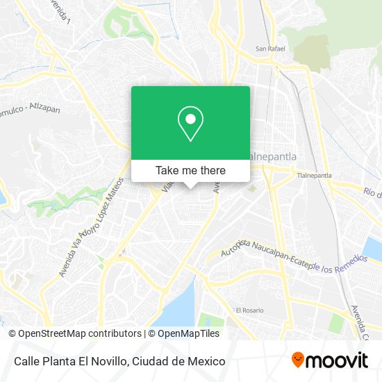 Mapa de Calle Planta El Novillo