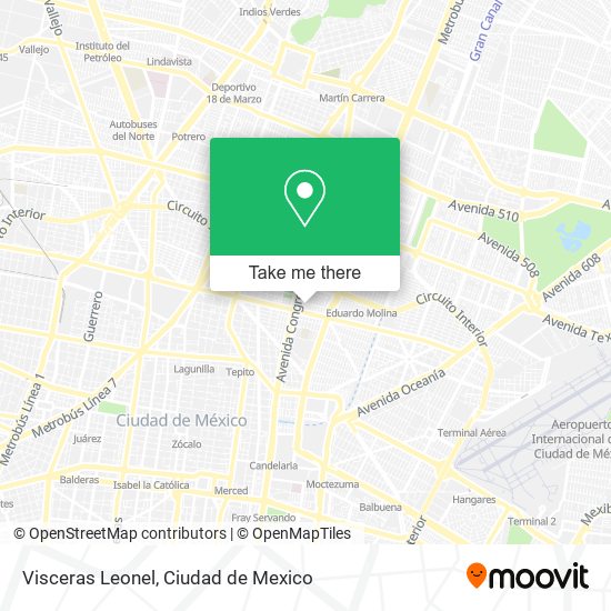 Visceras Leonel map