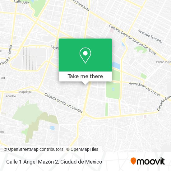 Calle 1 Ángel Mazón 2 map
