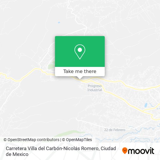 Carretera Villa del Carbón-Nicolás Romero map