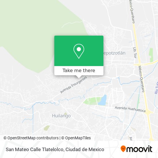 San Mateo Calle Tlatelolco map