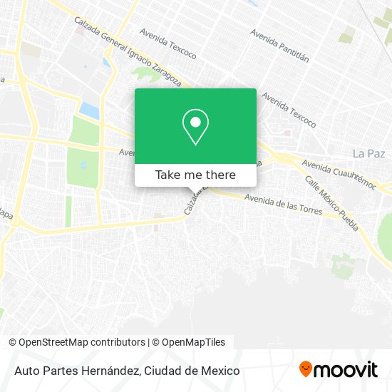 Mapa de Auto Partes Hernández