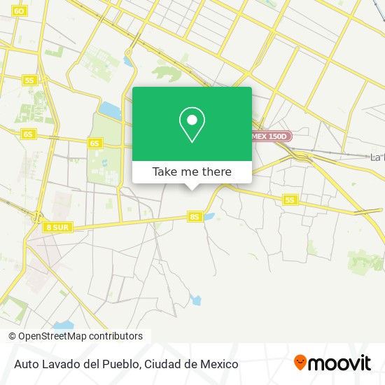 Auto Lavado del Pueblo map