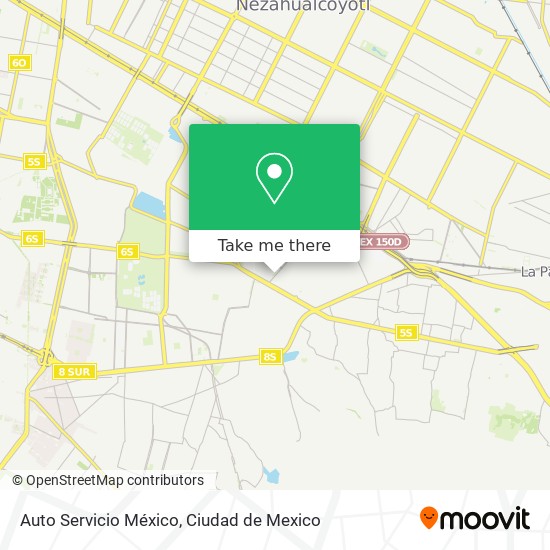 Mapa de Auto Servicio México