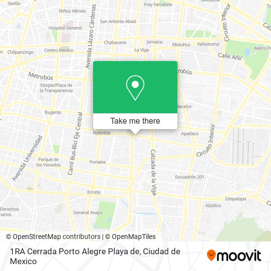 1RA Cerrada Porto Alegre Playa de map