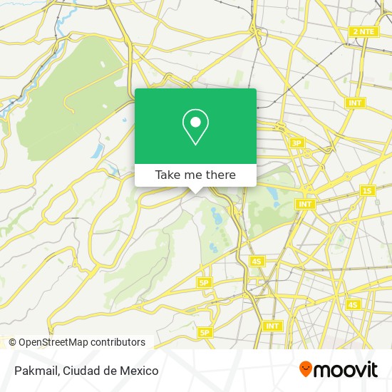 Mapa de Pakmail