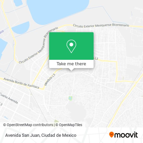 Avenida San Juan map