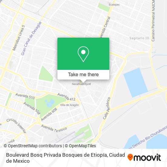 Mapa de Boulevard Bosq Privada Bosques de Etiopía