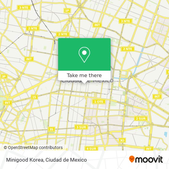 Mapa de Minigood Korea