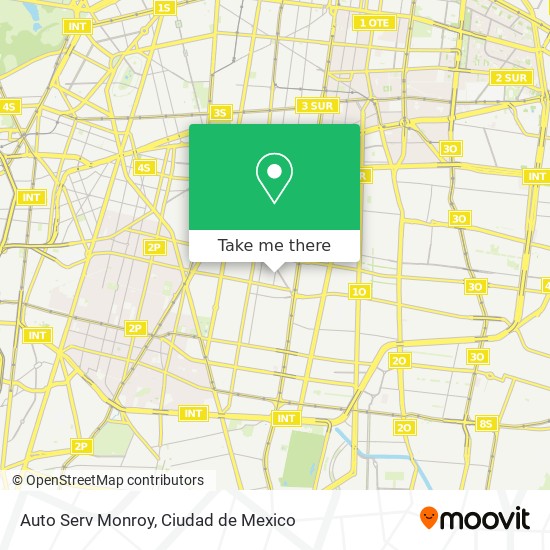 Mapa de Auto Serv Monroy