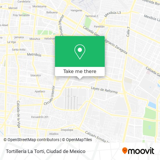 Tortillería La Torti map