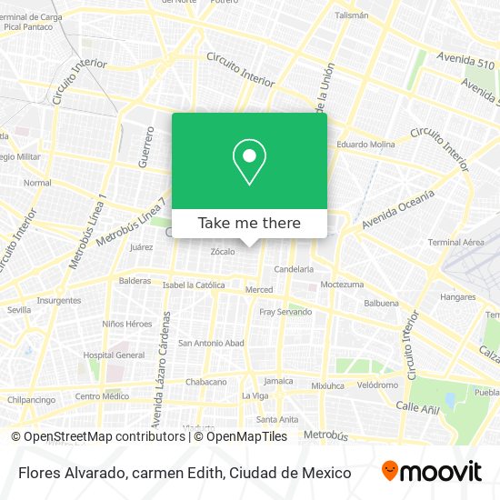 Mapa de Flores Alvarado, carmen Edith