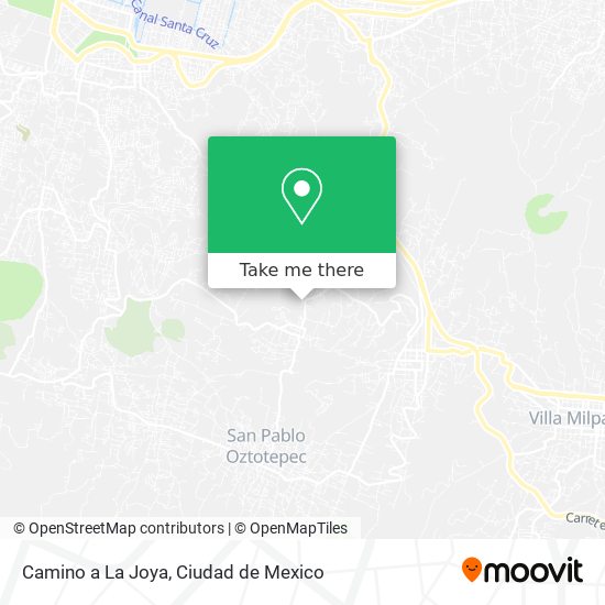 Mapa de Camino a La Joya