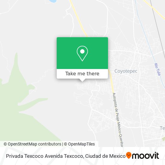 Mapa de Privada Texcoco Avenida Texcoco