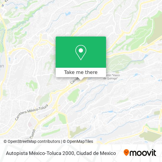 Autopista México-Toluca 2000 map
