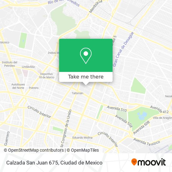 Mapa de Calzada San Juan 675