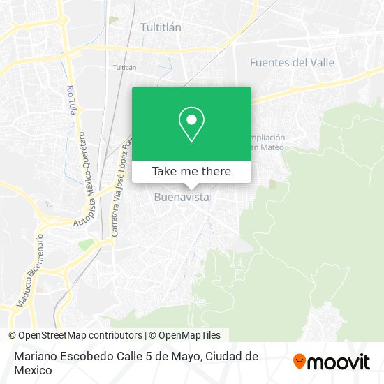 Mariano Escobedo Calle 5 de Mayo map