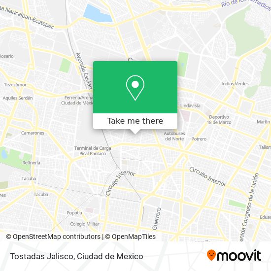 Mapa de Tostadas Jalisco