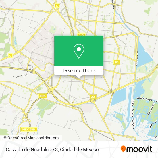 Mapa de Calzada de Guadalupe 3