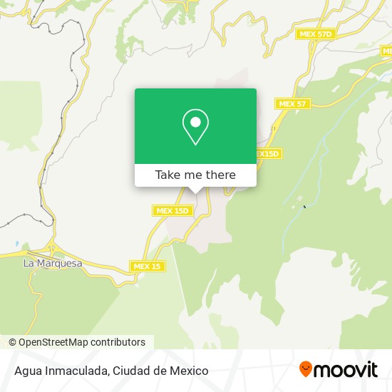 Agua Inmaculada map