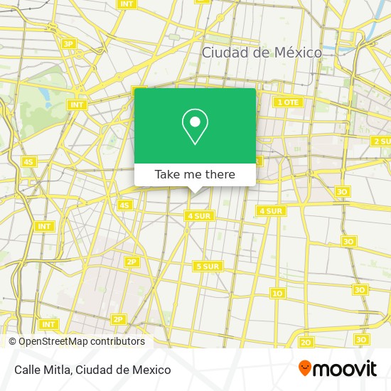 Calle Mitla map